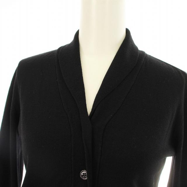 【中古】ジルサンダー JIL SANDER ニットカーディガン 長袖 ショールカラー 36 黒 ブラック /KU レディース 中古】ジルサンダー JIL SANDER ニットカーディガン 長袖 ショール