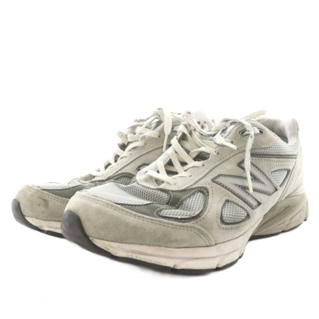 【中古】ニューバランス NEW BALANCE M990GL4 990V4 スニーカー シューズ US9 27.0cm USA製 グレー