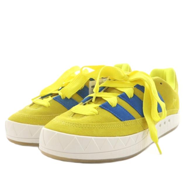 【中古】未使用品 アディダスオリジナルス アディマティック スニーカー シューズ US10.5 28.5cm 黄 青 GY2090