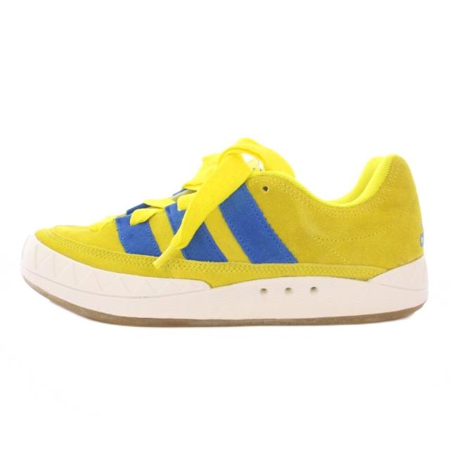 【中古】未使用品 アディダスオリジナルス アディマティック ブライト イエロー スニーカー US8.5 黄色 GY2090