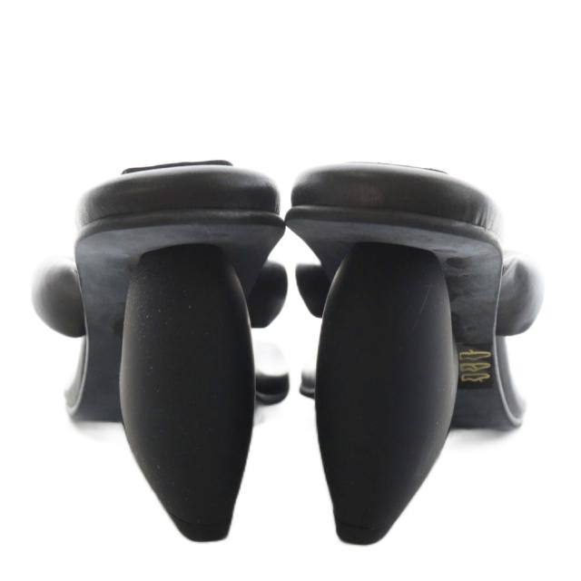 【中古】未使用品 ユメユメ YUME YUME LOVE HEEL サンダル ハート ヒール ラバー 23.0cm 黒 ブラック LM0001