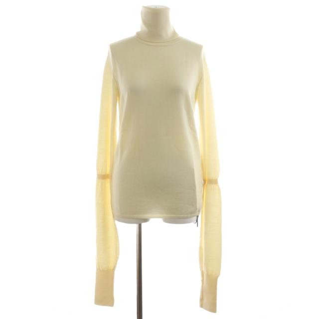 【中古】未使用品 OUAT オフィス タートル OFFICE TURTLE ニット セーター 長袖 ウール 1 白 ホワイト O009021PO