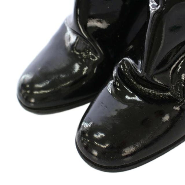 中古】シャネル CHANEL ロングブーツ ラウンドトゥ チャンキーヒール