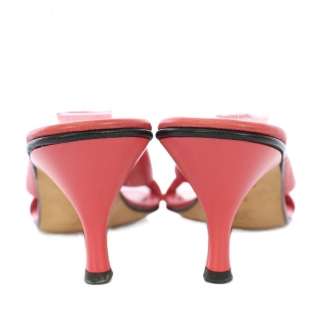 【中古】ルイヴィトン サンダル ラウンドトゥ ローヒール レザー クロス モノグラム 装飾 35.5 ピンク 中古】ルイヴィトン サンダル ラウンドトゥ ローヒール レザー クロス