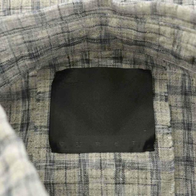 【中古】未使用品 オーレット OURET 16SS シャツ 長袖 チェック 麻 リネン 1 グレー OR161-0351 /AN47 メンズ_2