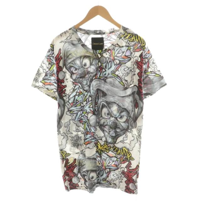 【中古】未使用品 ドレスキャンプ 15SS Tシャツ カットソー 半袖 KAZZROCK グラフィティ プリント 50 マルチカラー