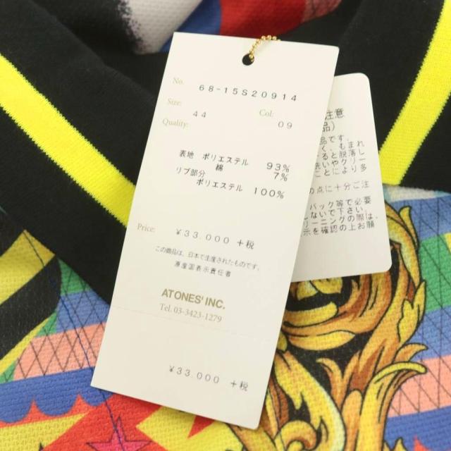 【中古】未使用品 ドレスキャンプ DRESSCAMP シャツ 半袖 フリンジ 総柄 44 マルチカラー 68-15S20914_7