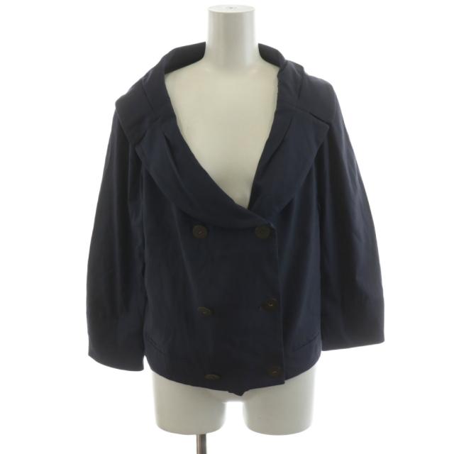 【中古】マウリッツィオペコラーロ MAURIZIO PECORARO ジャケット ダブル ウール 44 紺 ネイビー MP9717