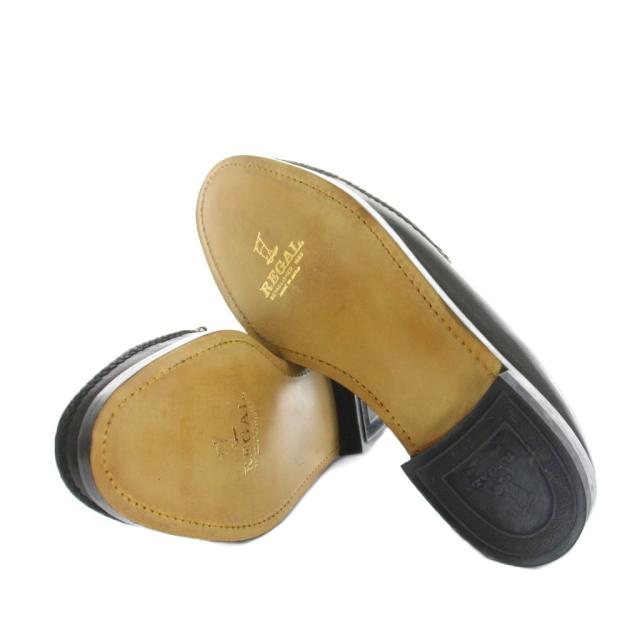 【中古】リーガル REGAL コブラヴァンプローファー シューズ レザー 26 黒 ブラック W523BD /YT メンズ