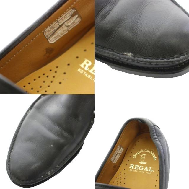 【中古】リーガル REGAL コブラヴァンプローファー シューズ レザー 26 黒 ブラック W523BD /YT メンズ