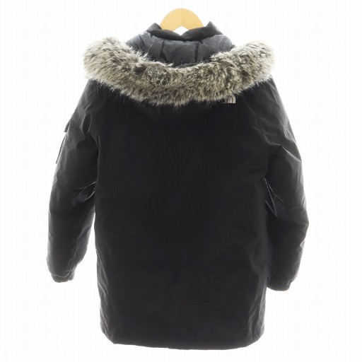 【中古】ザノースフェイス THE NORTH FACE McMURDO DOWN JACKET ダウンジャケット ロゴ アウター 150cm 黒_1