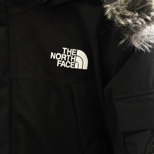 【中古】ザノースフェイス THE NORTH FACE McMURDO DOWN JACKET ダウンジャケット ロゴ アウター 150cm 黒_5
