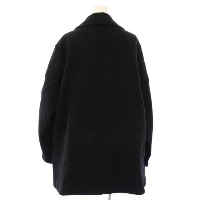 【中古】マーガレットハウエル MHL. 23AW HEAVY COTTON WOOL DRILL COAT コート ミドル丈 アウター 2 黒 レディース_1