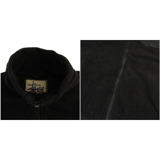 【中古】ステューシー STUSSY OUTDOOR フリースジャケット ジップアップ L 黒 /BM ■MA メンズ_6