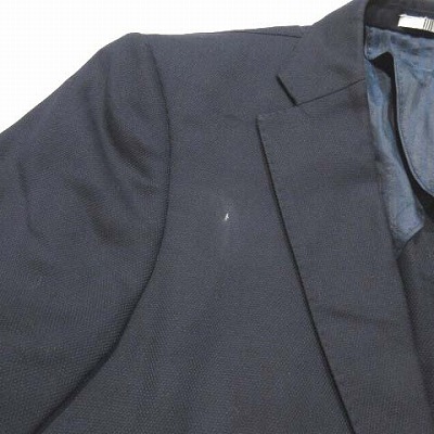中古 スーツセレクト Suit Select テーラード ジャケット 2b 長袖 背抜き サイドベンツ ウール ネイビー Y6 アウター Vgps メンズの通販はau Pay マーケット ブランド古着のベクトル