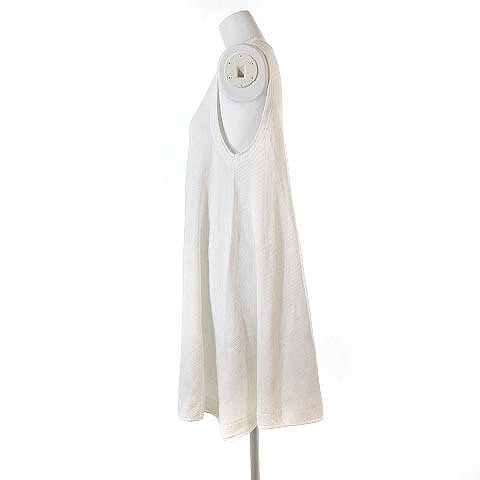 中古 マウジー Moussy ワンピース チュニック ノースリーブ コットン ワッフル 無地 白 F レディースの通販はau Pay マーケット ブランド古着のベクトル