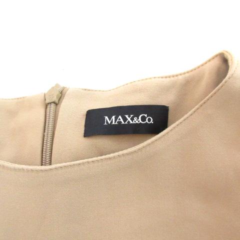 中古 マックス コー Max Co ワンピース ノースリーブ バイカラー ストレッチ ベージュ ホワイト 38 Vgpnの通販はau Pay マーケット ブランド古着のベクトル