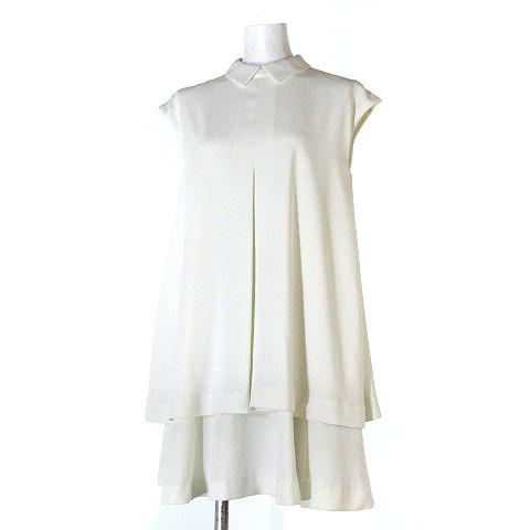 中古 ステュディオス Studious ワンピース フレア ノースリーブ フェイクレイヤード 白 0 Vgpn レディースの通販はau Pay マーケット ブランド古着のベクトル