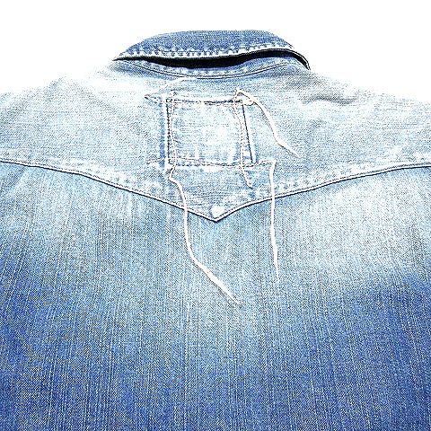 中古 クロ Kuro デニム シャツ ジャケット ジージャン Used加工 ブルー M アウター メンズの通販はau Pay マーケット ブランド古着のベクトル