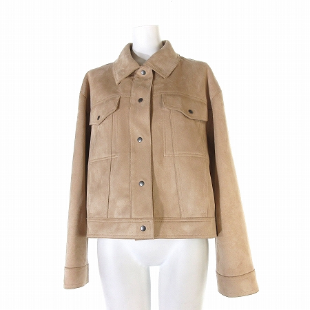 中古 ザラ Zara ジャケット ジージャン フェイク スエード カラー 無地 ベージュ S アウター レディース Au Pay マーケット
