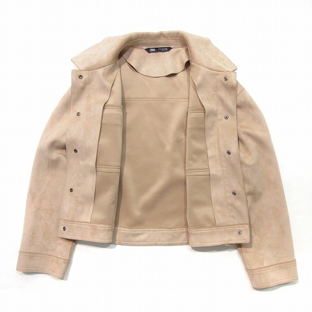 中古 ザラ Zara ジャケット ジージャン フェイク スエード カラー 無地 ベージュ S アウター レディースの通販はau Pay マーケット ブランド古着のベクトル