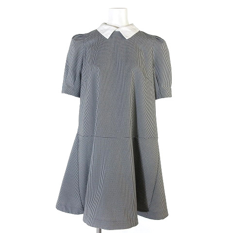 中古 スナイデル Snidel ワンピース ミニ フレア Aライン 半袖 チェック Swco グレー F レディースの通販はau Pay マーケット ブランド古着のベクトル