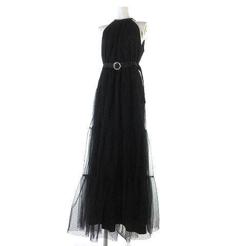中古 ザラ Zara 近年モデル チュール ワンピース ドレス ノースリーブ リボン ドット フレア 黒 ブラック S Ibo9 レディースの通販はau Pay マーケット ブランド古着のベクトル