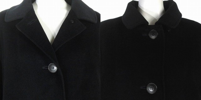 中古】アクアスキュータム AQUASCUTUM ロングコート ウール カシミヤ混 英国製 黒 ブラック レディースの通販はau PAY マーケット -  ブランド古着のベクトル | au PAY マーケット－通販サイト