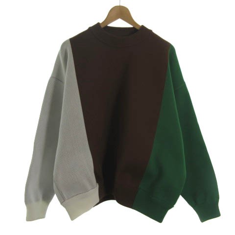 【中古】エフィレボル EFILEVOL SHM-KT01 Big Stripe Knit ビッグストライプ ニット セーター プルオーバー