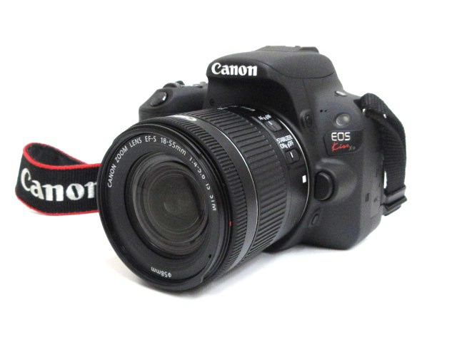 【中古】キャノン Canon EOS Kiss X9 デジタル一眼レフカメラ EF-S 18-55mm ブラック 充電器付