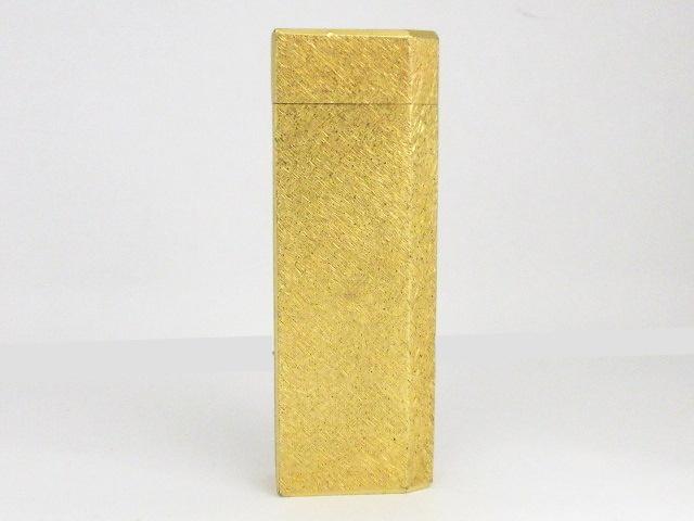 【中古】カルティエ Cartier ライター ゴールドカラー ケース付 着火確認済 喫煙具 スリム ☆AA☆ 