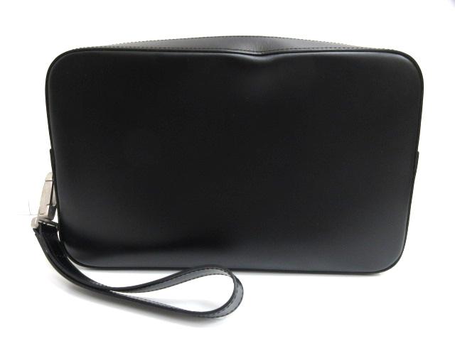 【中古】ダンヒル dunhill コンフィデンシャル セカンドバッグ ブラック LW9010A レザー クラッチバッグ かばん