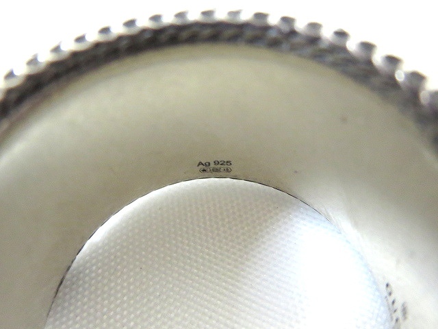 高評価の贈り物 ダブルg グッチ リング Gucci 指輪 Ag925 美品 17 メンズ シルバー スネークトリム ストライプモチーフ 指輪 リング Sutevalle Org