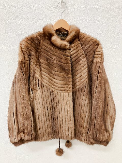 三越ブランド　本毛皮　サファイヤミンク　M　ハーフコート 三越ブランド 本毛皮 サファイヤミンク M ハーフコート 三越ブランド