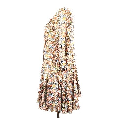 中古 レイビームス Ray Beams 総柄 シフォン ワンピース カットソー 七分袖 サイズ0 マルチカラー 7 レディースの通販はau Pay マーケット ブランド古着のベクトル