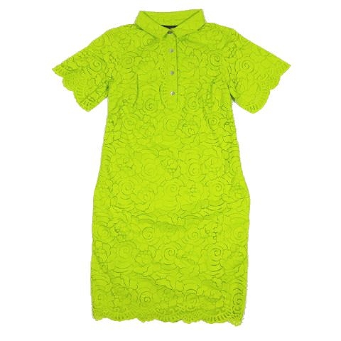中古 未使用品 バナナリパブリック Banana Republic 花柄レース シャツ ワンピース 半袖 Xs 黄緑 B4 レディースの通販はau Pay マーケット ブランド古着のベクトル