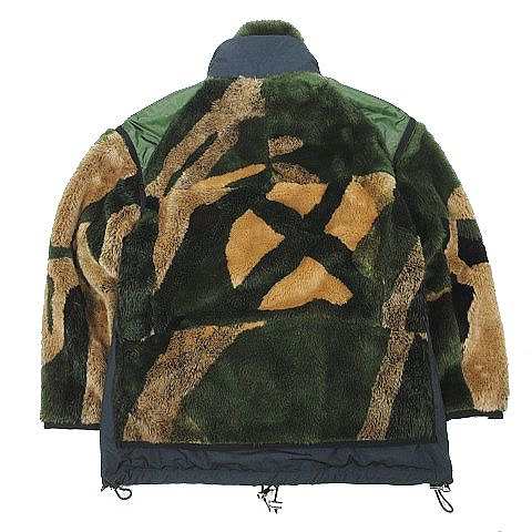 中古】21AW サカイ × KAWS カウズ Jacquard Faux Fur Reversible