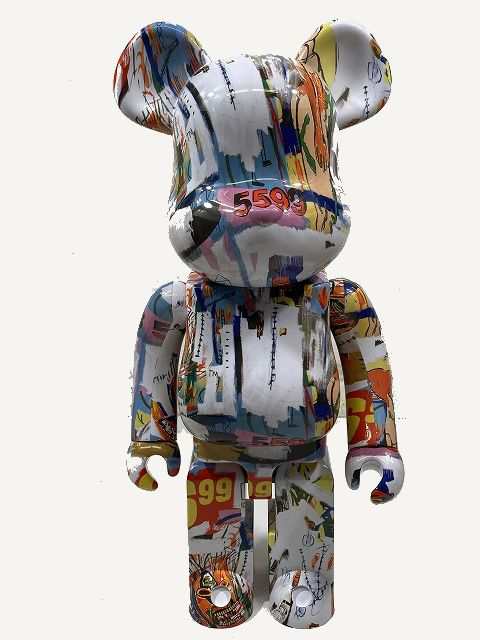 中古】ベアブリック BE@RBRICK ANDY WARHOL x JEAN-MICHEL BASQUIAT #1