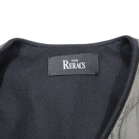 【中古】18AW ザ リラクス THE RERACS edition別注 キルティング 中綿ジャケット ブルゾン ノーカラー ジップアップ｜au  PAY マーケット