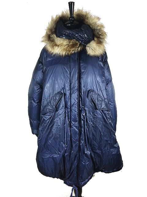 美品 18AW サカイ sacai フェイクファートリムフード ダウン モッズ