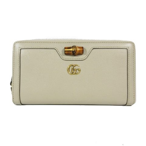 品質の良い商品 美品 グッチ GUCCI ダイアナ DIANA ジップアラウンド