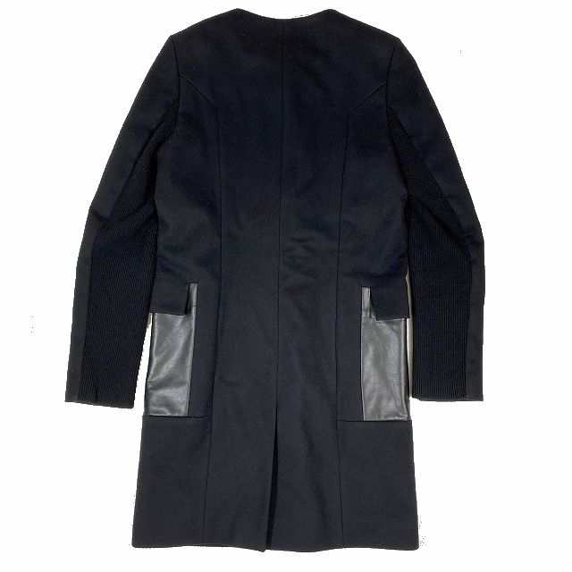 中古】ヒューゴボス HUGO BOSS ノーカラーコート ウール カシミヤ