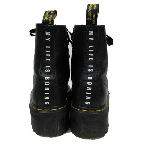 【中古】ドクターマーチン DR.MARTENS × レイジーオーフ LAZY OAF JUNGLE BT LO 1460 8ホール 厚底ブーツ UK6  黒｜au PAY マーケット