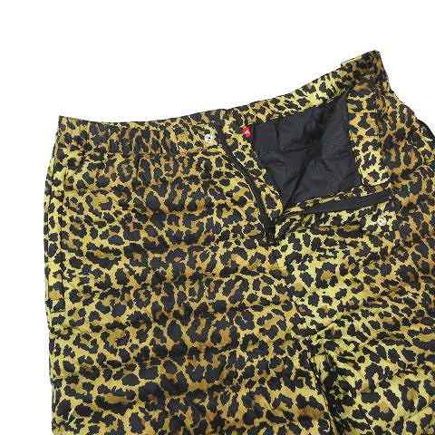 中古】美品 21AW シュプリーム SUPREME Micro Down Pants Leopard