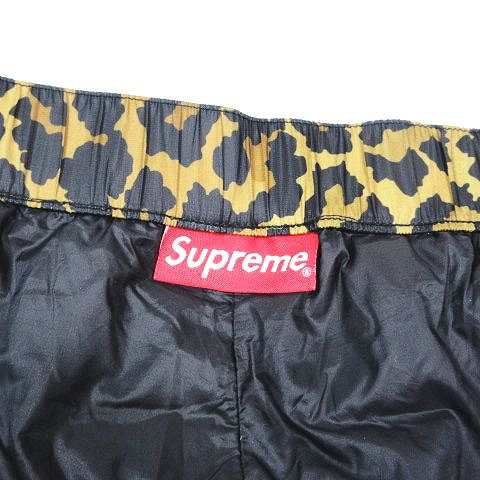 中古】美品 21AW シュプリーム SUPREME Micro Down Pants Leopard