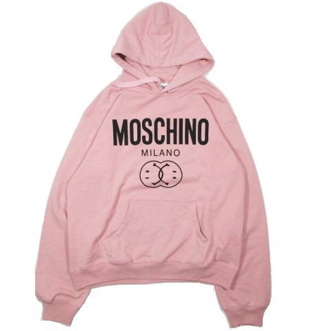 モスキーノ MOSCHINO MILANO プリント スウェット パーカー フーディ