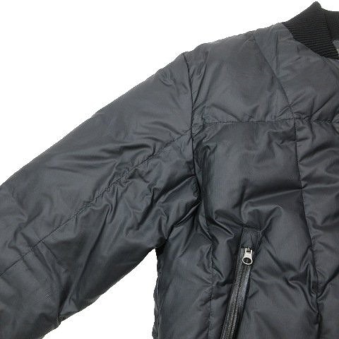 【中古】ジルサンダー JIL SANDER ダウンジャケット ブルゾン 中綿 ジップアップ 46 黒 ブラック/7▲B5 レディース｜au PAY  マーケット