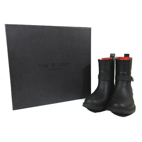 中古】ラグ&ボーン RAG&BONE ブーツ Moto Rain レインブーツ ショート