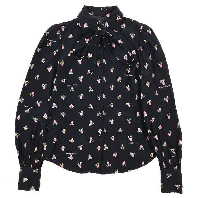 【中古】美品 マークジェイコブス MARC JACOBS THE BLOUSE ブラウス シャツ トップス 花柄 フラワープリント ｜au PAY  マーケット