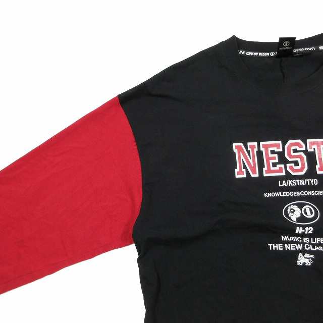 【KENZO】ロゴプリントカットソーTシャツ 長袖 L 黒